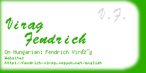 virag fendrich business card